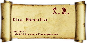 Kiss Marcella névjegykártya